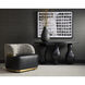 Brinda Bravo Black / Halton Birch Swivel Lounge Chair